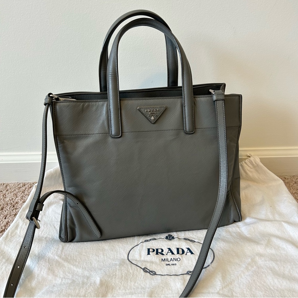Authentic Prada Saffiano Soft Tote